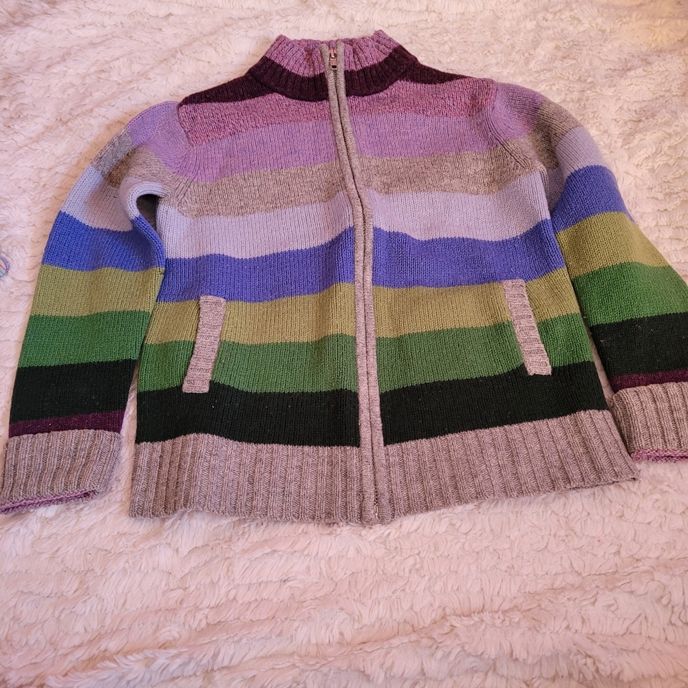 Gap Kids Girls Full Zip Lambswool Sweater XL (12)